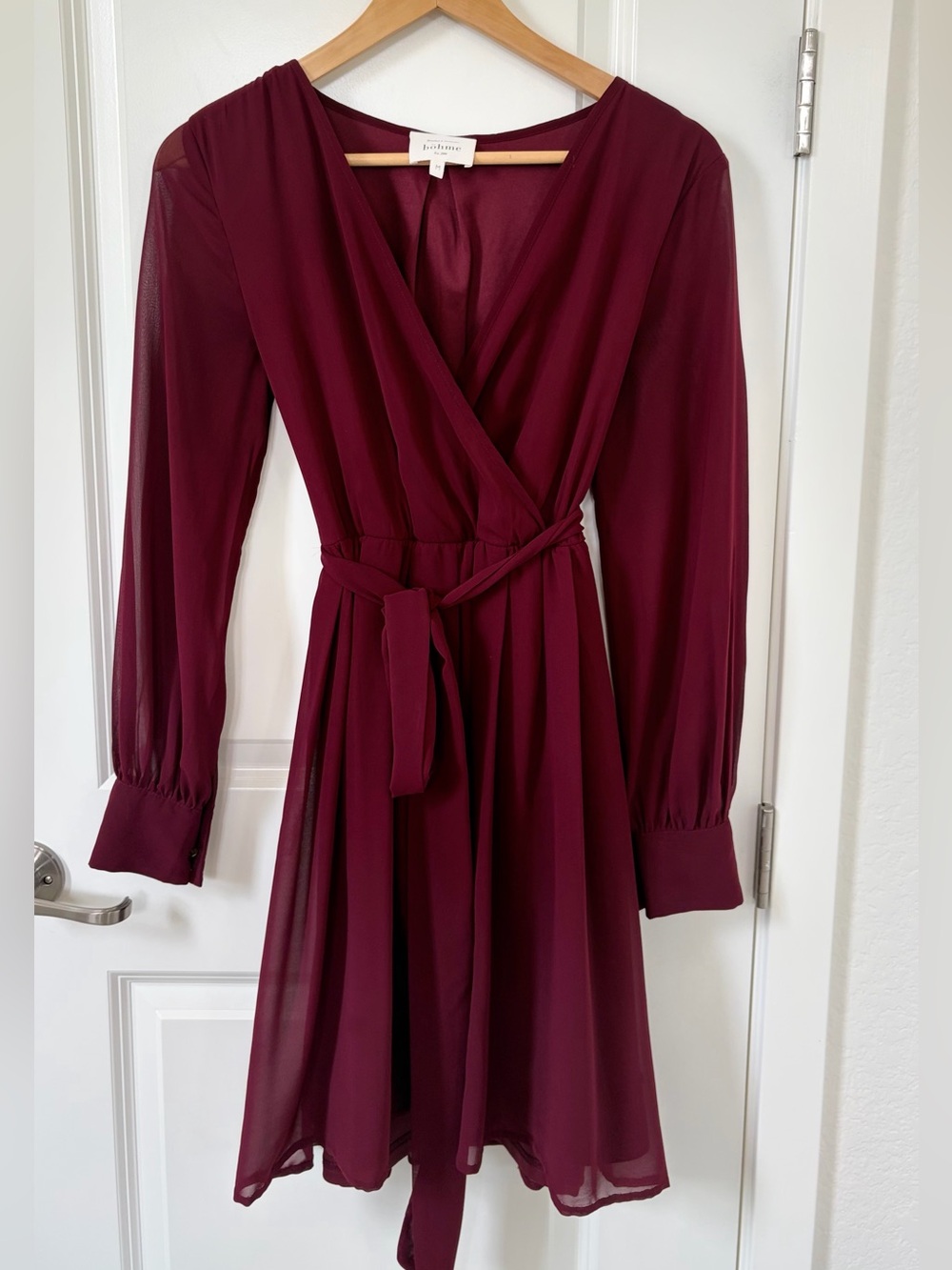 Böhme Veronica Dress in Burgundy (M)